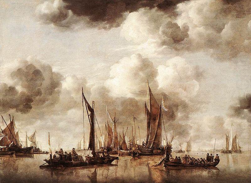 Jan van de Cappelle Dutch Yacht Firing a Salvo china oil painting image